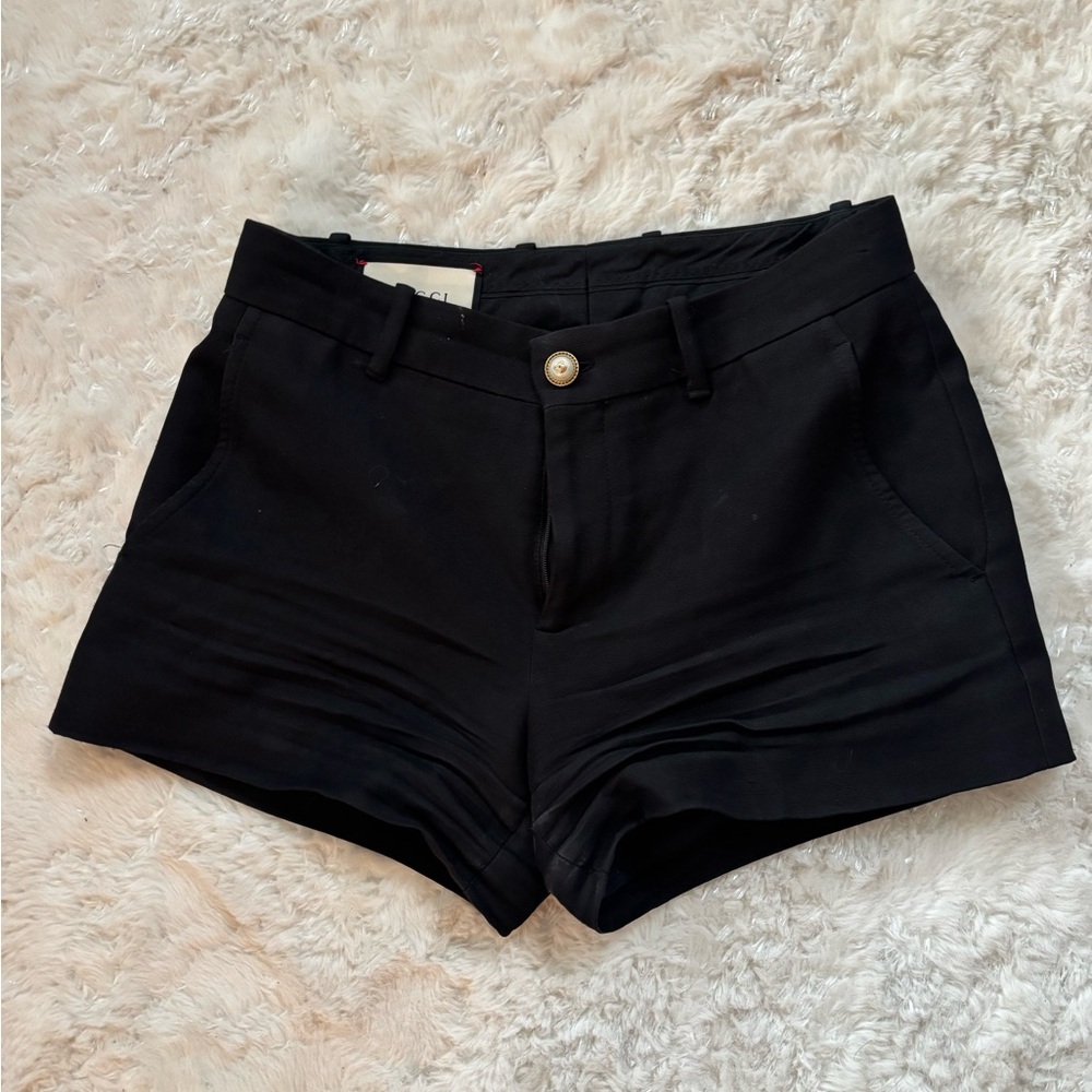 Gucci Classic Black Women's Silk Shorts